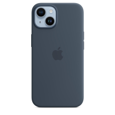 Apple iPhone 14 Gyári szilikon tok - Viharkék tok és táska