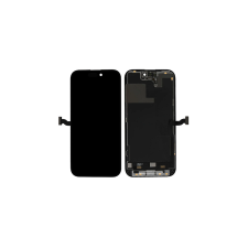 Apple iPhone 14, LCD kijelző érintőplexivel, fekete (OEM, SOFT OLED) mobiltelefon, tablet alkatrész