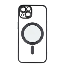 Apple iPhone 14 Pro, Szilikon tok, Chrome Mag, fekete tok és táska