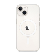 Apple iPhone 14, Szilikon tok, Magsafe kompatibilis, átlátszó, gyári tok és táska
