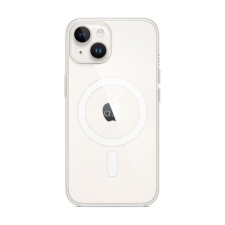 Apple iPhone 14, Szilikon tok, Magsafe kompatibilis, átlátszó, gyári tok és táska