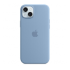 Apple iPhone 15 Plus MagSafe szilikon tok, télkék