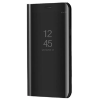  Apple iPhone 15 Plus, Oldalra nyíló tok, hívás mutatóval, Smart View Cover, fekete (utángyártott)