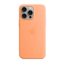 Apple iPhone 15 Pro Max MagSafe szilikontok, narancssörbet tok és táska