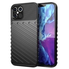 Apple iPhone 15 Pro Max, Szilikon tok, Thunder, fekete tok és táska