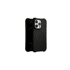 Apple iPhone 15 Pro, Szilikon tok, Circle Mag, fekete tok és táska