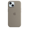 Apple iPhone 15 Silicone Case with MagSafe Clay MXPG3
