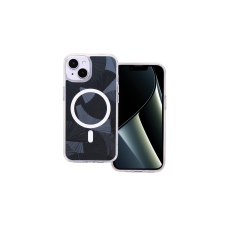 Apple iPhone 15, Szilikon tok, Flash MagSafe, fekete tok és táska