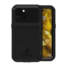 Apple iPhone 15, Szilikon tok, Love Mei Powerful Defender, ütésálló, fekete tok és táska