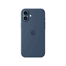 Apple iPhone 16 Plus MagSafe-rögzítésű szilikontok, denimszínű (MYYA3ZM/A) tok és táska