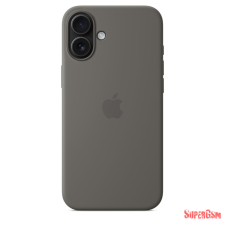 Apple iPhone 16 Plus MagSafe rögzítésű szilikontok, kőszürke tok és táska