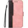  Apple iPhone 16 Pro, Oldalra nyíló tok, stand, kártyatartóval, kézpánttal, Wooze Colour Wallet, rózsaszín