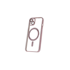 Apple iPhone 16, Szilikon tok, Chrome Mag, rózsaszín-arany tok és táska
