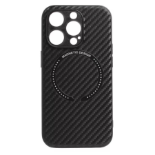 APPLE IPHONE 16E MAGSAFE KOMPATIBILIS TOK TPU CARBON FEKETE tok és táska