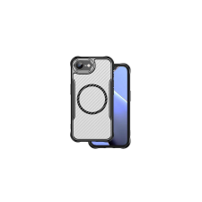 Apple iPhone 16E, Szilikon tok, Defender Carbon Mag, fekete tok és táska