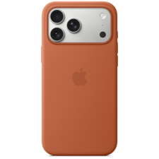 Apple iPhone 17 Pro gyári szilikon tok, MagSafe, terrakotta tok és táska