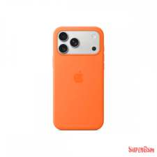 Apple iPhone 17 Pro Max MagSafe-rögzítésű narancs szilikontok tok és táska
