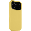  Apple iPhone 17 Pro, Szilikon tok, mikrofiber plüss belső, Magsafe kompatibilis, Tactical MagForce Velvet Smoothie, sárga