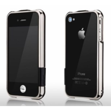 Apple iPhone 4/4S more, Védőkeret (bumper), ezüst tok és táska