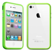 Apple iPhone 4/4S, Védőkeret (bumper), zöld tok és táska