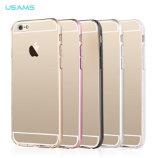 Apple iPhone 6/6S, Védőkeret (bumper), USAMS, rózsaszín tok és táska