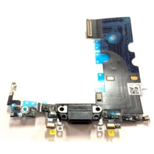 Apple iPhone 8/SE 2020, Átvezető szalagkábel (Flex), Töltő csatlakozó (mikrofonnal), fekete mobiltelefon, tablet alkatrész