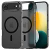 Apple iPhone Air (2025), Műanyag hátlap védőtok + szilikon keret, közepesen ütésálló, Magsafe töltőv