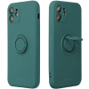  Apple iPhone Air (2025), Szilikon tok, stand, telefontartó gyűrű, Roar Amber, zöld