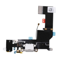 Apple iPhone SE, Átvezető szalagkábel (Flex), Töltő csatlakozó, fehér mobiltelefon, tablet alkatrész