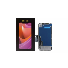 Apple iPhone XR, LCD kijelző érintőplexivel  (Incell, GX OLED), fekete mobiltelefon, tablet alkatrész