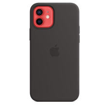 Apple MagSafe-rögzítésű iPhone 12/12 Pro szilikontok fekete (mhl73zm/a) (mhl73zm/a) tok és táska