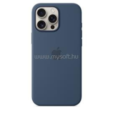 Apple MagSafe rögzítésű iPhone 16 Pro Max szilikontok (denim) (MYYU3ZM/A) tok és táska