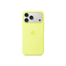 Apple MagSafe-rögzítésű iPhone 17 Pro Max-szilikontok – neonsárga (MGFM4ZM/A) tok és táska