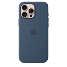 Apple MagSafe rögzítésű szilikon tok iPhone 16 Pro Max denim tok és táska