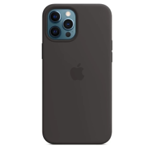 Apple MHLG3ZE/A Silicone Magsafe tok iPhone 12 Pro Max készülékhez fekete tok és táska