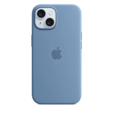 Apple MT0Y3ZM/A Apple Silicone Magsafe tok iPhone 15 készülékhez téli kék tok és táska