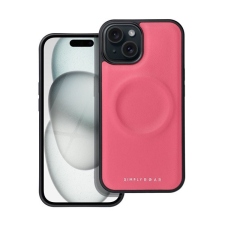 Apple Roar Morning Magsafe Apple Iphone 15 eco bőr tok, rózsaszín tok és táska