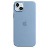 Apple Silicone case with MagSafe for iPhone 15 Plus - winter blue