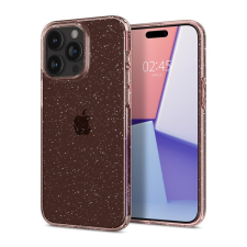 Apple Spigen Liquid Crystal Glitter Apple iPhone 15 Pro tok, csillámos rózsaszín átlátszó tok és táska