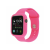 Apple Szilikon szíj és védőtok Apple Watch órához, 44 mm - rózsaszín