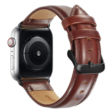  Apple Watch 38/ 40/ 41 mm Luxury bőr szíj vörösesbarna okosóra kellék