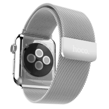  Apple Watch 44 / 45 / 46 / 49 mm - HOCO - mágneses ezüst fémszíj okosóra kellék