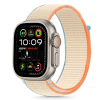  Apple Watch 6/7/8/9/10/SE (40 / 41 / 42 mm) okosóra szíj - Tech- Protect Nylon - krémszínű szövet szíj