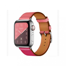 Apple Watch bőr szíj pink 42/ 44/ 45/ 49 mm okosóra kellék