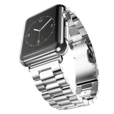 Apple Watch klasszikus fém óraszíj /ezüst/ 40/41 és 42mm okosóra kellék