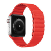  Apple Watch mágneses bőr szíj 38mm/40mm piros