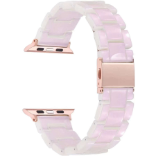 Apple Watch óraszíj, kompatibilis 42/44/45mm kijelzőjű okosórákkal, opál fehér okosóra kellék