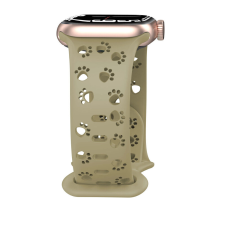 Apple Watch Paw szilikon óraszíj/bézs/44/45/46/49 mm okosóra kellék