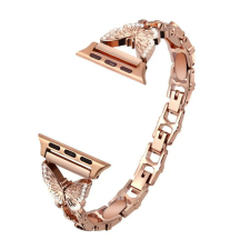 Apple Watch pillangó fém óraszíj /rosegold/42/44/45/49mm okosóra kellék