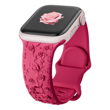  Apple Watch Rosy szilikon óraszíj-pink 40/41 és 42mm okosóra kellék